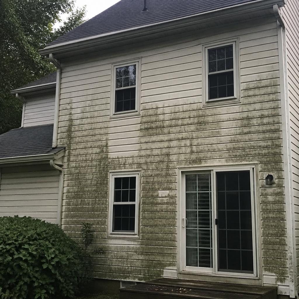 Before House Soft Wash